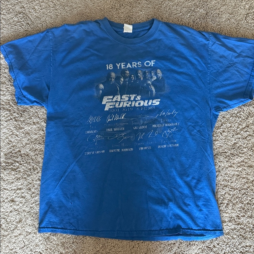 Blue Fast & Furious T-Shirt - Picture 3 of 6